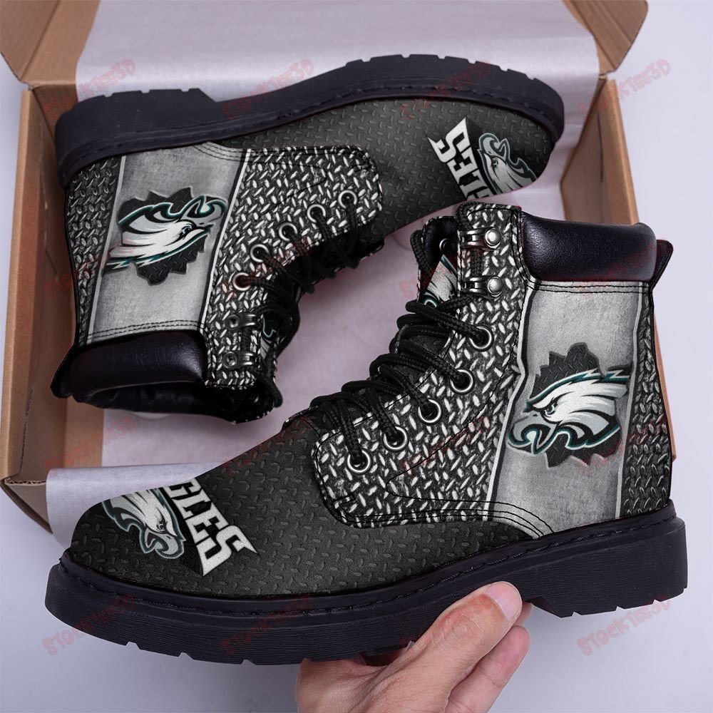 Philadelphia Eagles Boots – Premium Shoes/ Premium Leather Boots – Gift For Sports Lovers 26