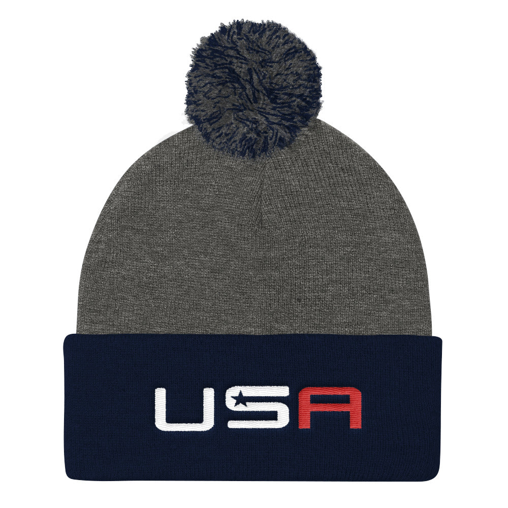 USA Beanie Stocking Cap, Team USA Ryder Cup Hat, Team USA Winter Hat