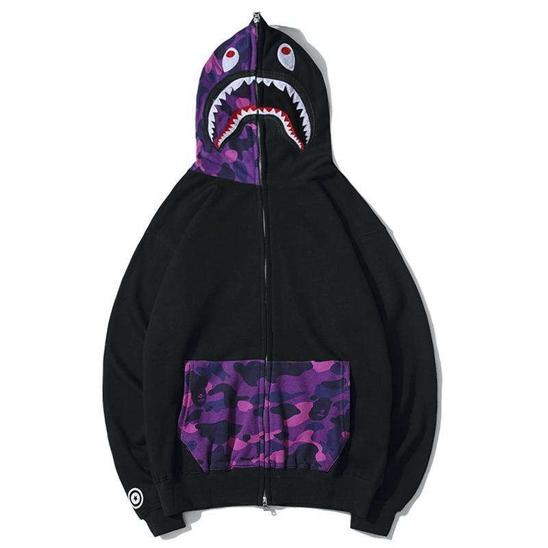 Bape Color Camo Nw20 Full Zip Shark Hoodie