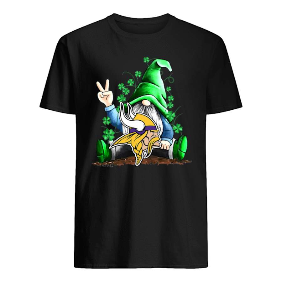 Gnomes Lucky St Patrick’s Day Hug Minnesota Vikings Shirt