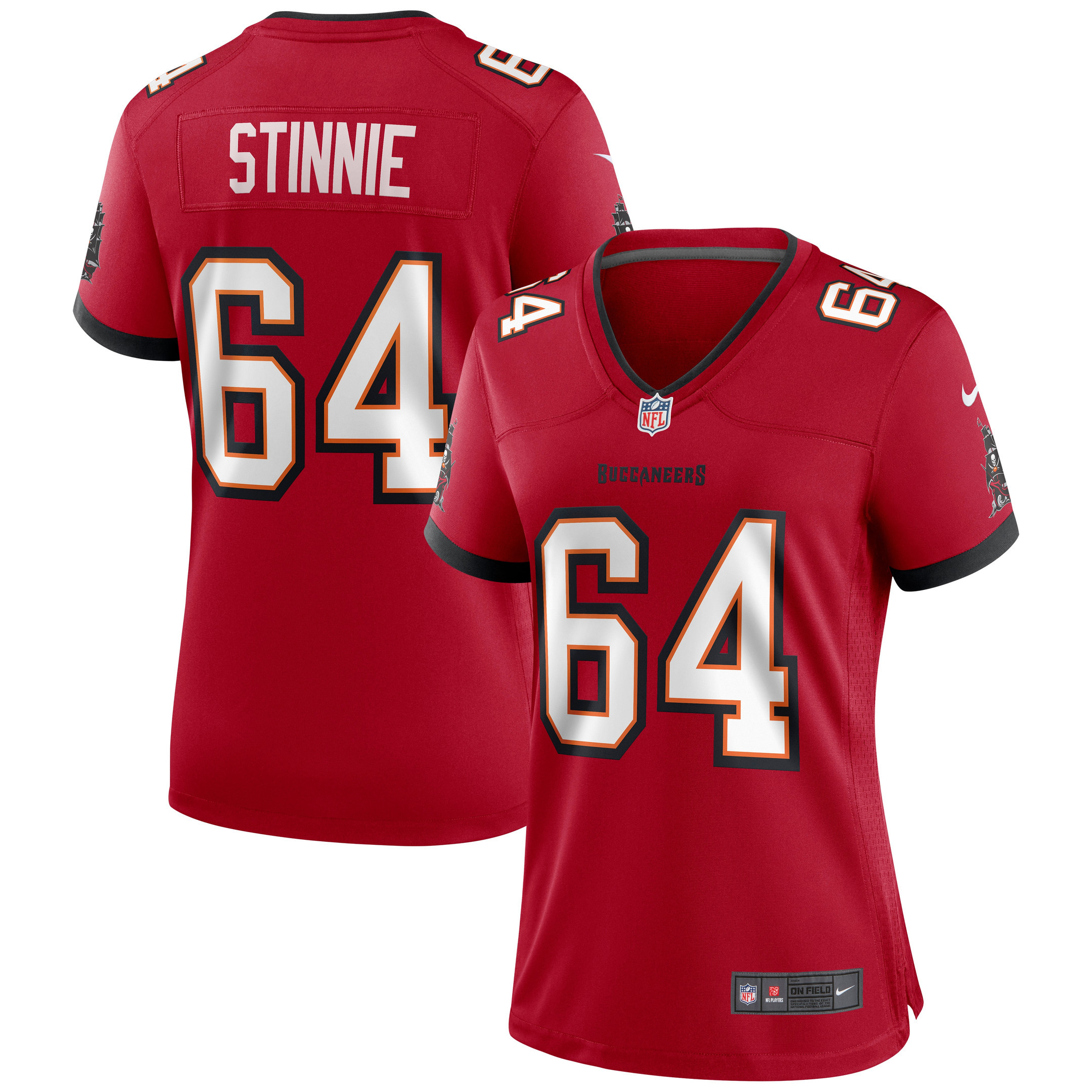 Aaron Stinnie Tampa Bay Buccaneers Womens Game Jersey – Red NFL