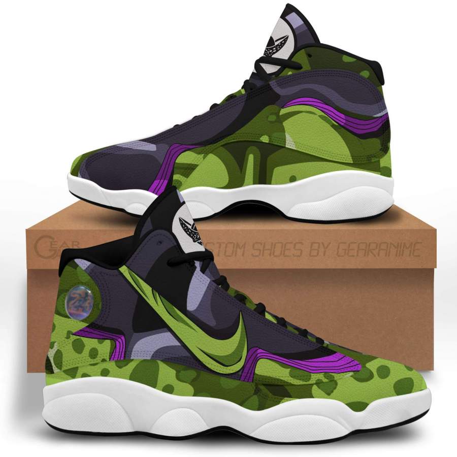 Dragon Ball Cell Jordan 13 Shoes Skill Custom Anime Sneakers