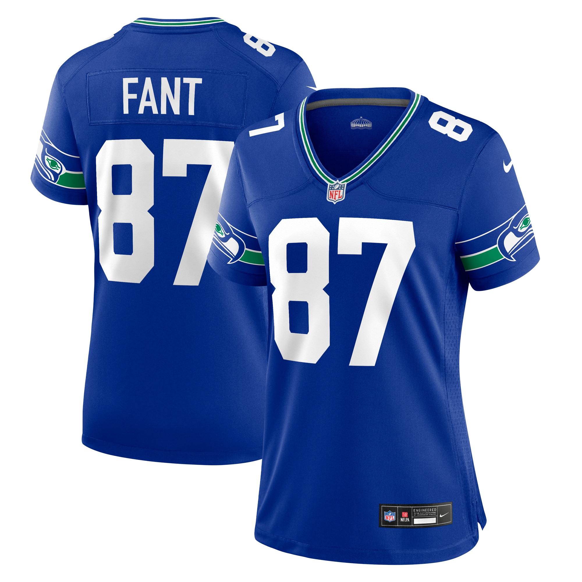 Noah Fant Seattle Seahawks Women's Throwback Player Game Jersey – Royal