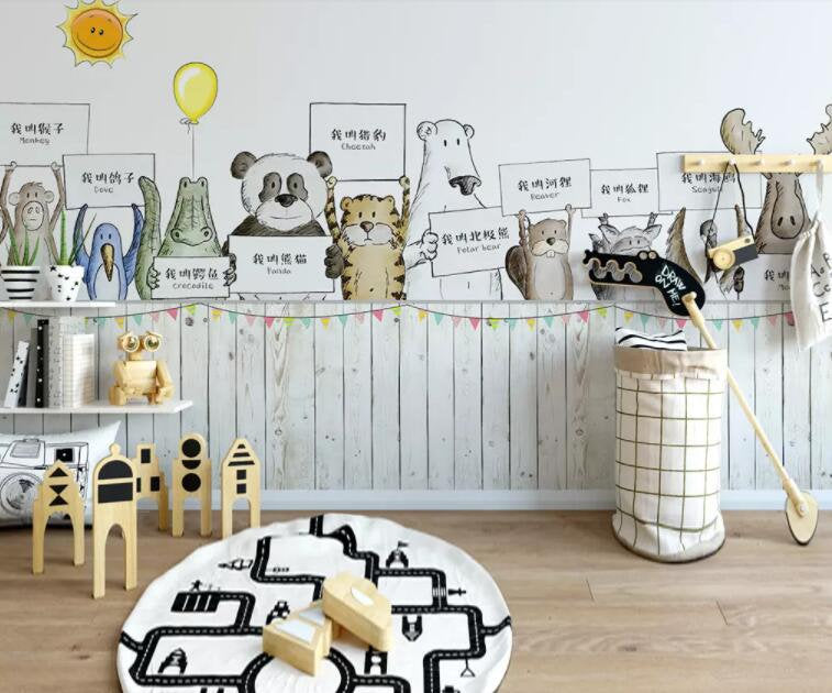 3D Kids, Cartoon Animal Wallpaper-Nursery