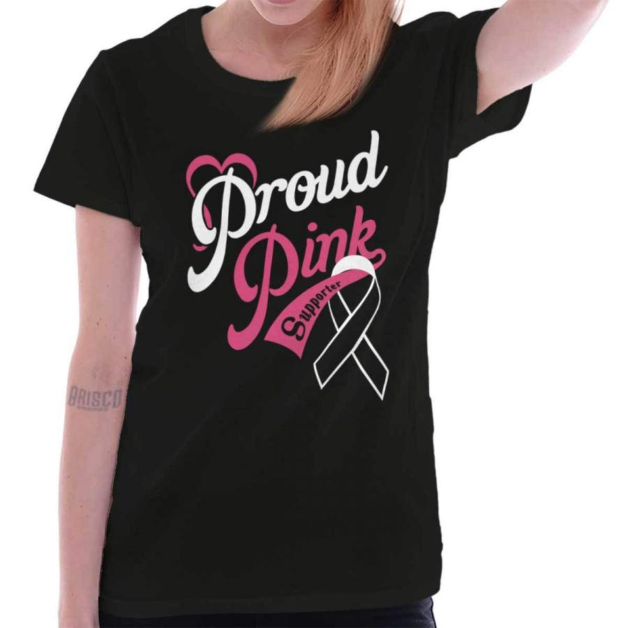 Breast Cancer Awareness Proud Ladies T-Shirt