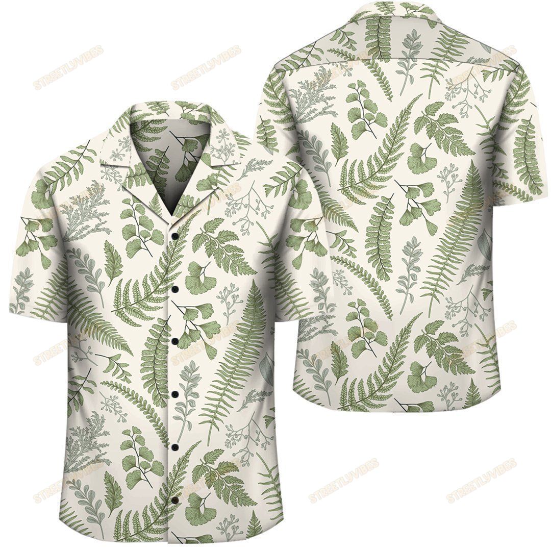 Hawaiian Tropical Green Pattern Shirt Ah Ha92280