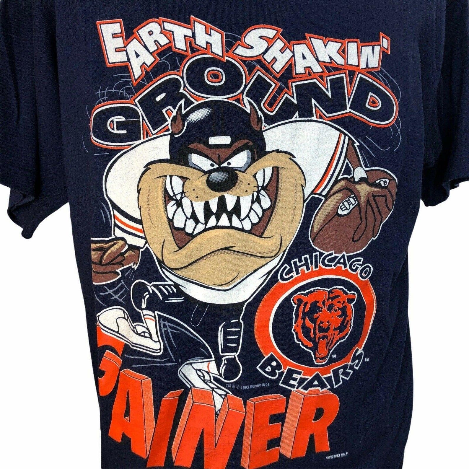 New 1993 Chicago Bears Tasmanian Devil T Shirt Single Stitch Deadstock