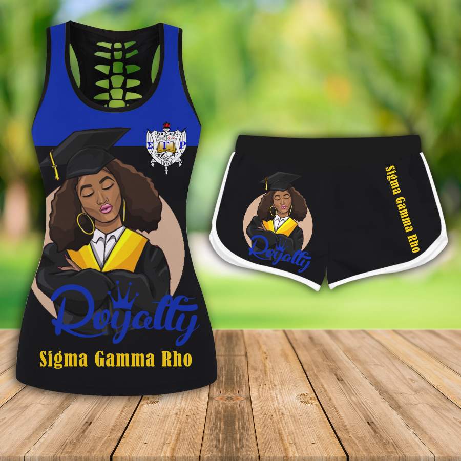 SIGMA GAMMA RHO HOLLOW TANKTOP AND SPORT SHORT OUTFIT