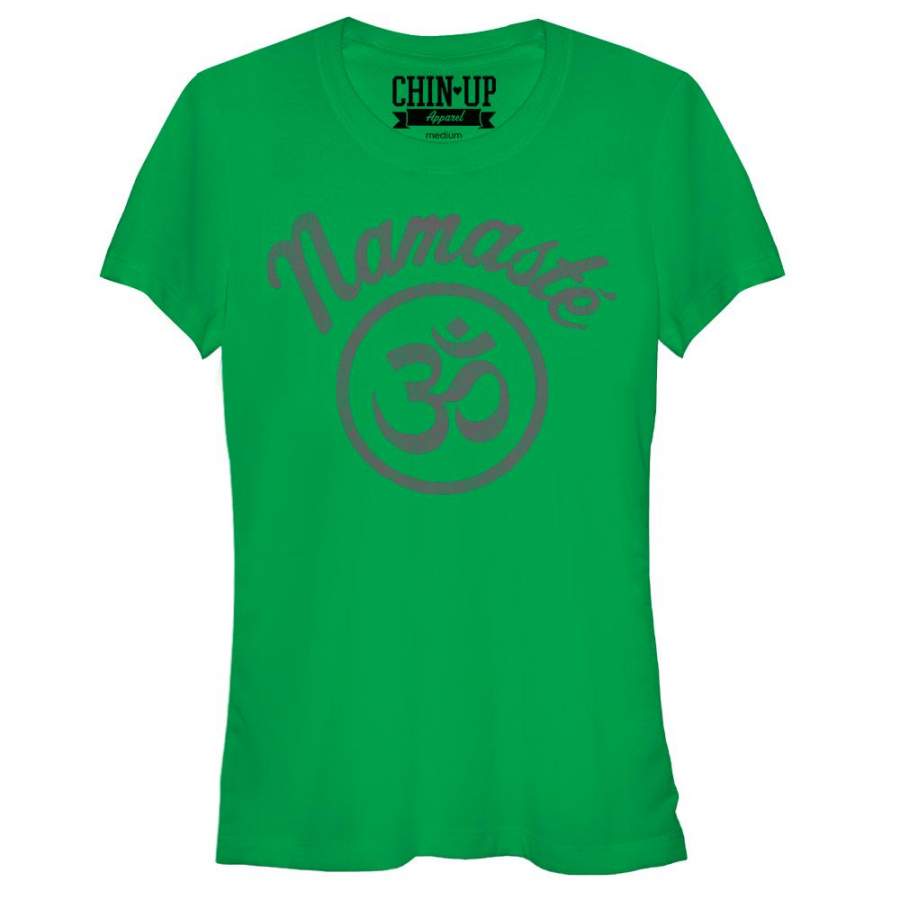 CHIN UP Junior’s Namaste  T Shirt Kelly Green