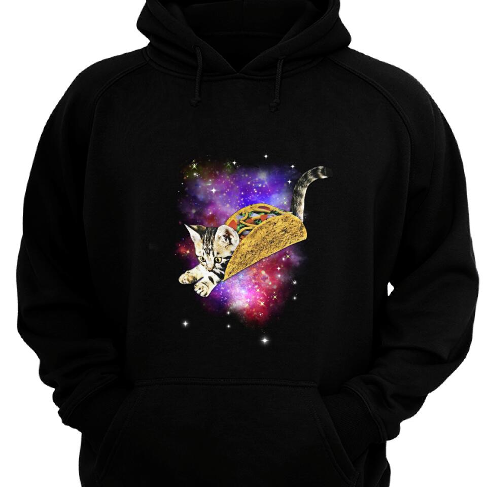 Crazy Space Tacocat Funny Galaxy Gift Hoodie For Cat Lover – Trending Personalized