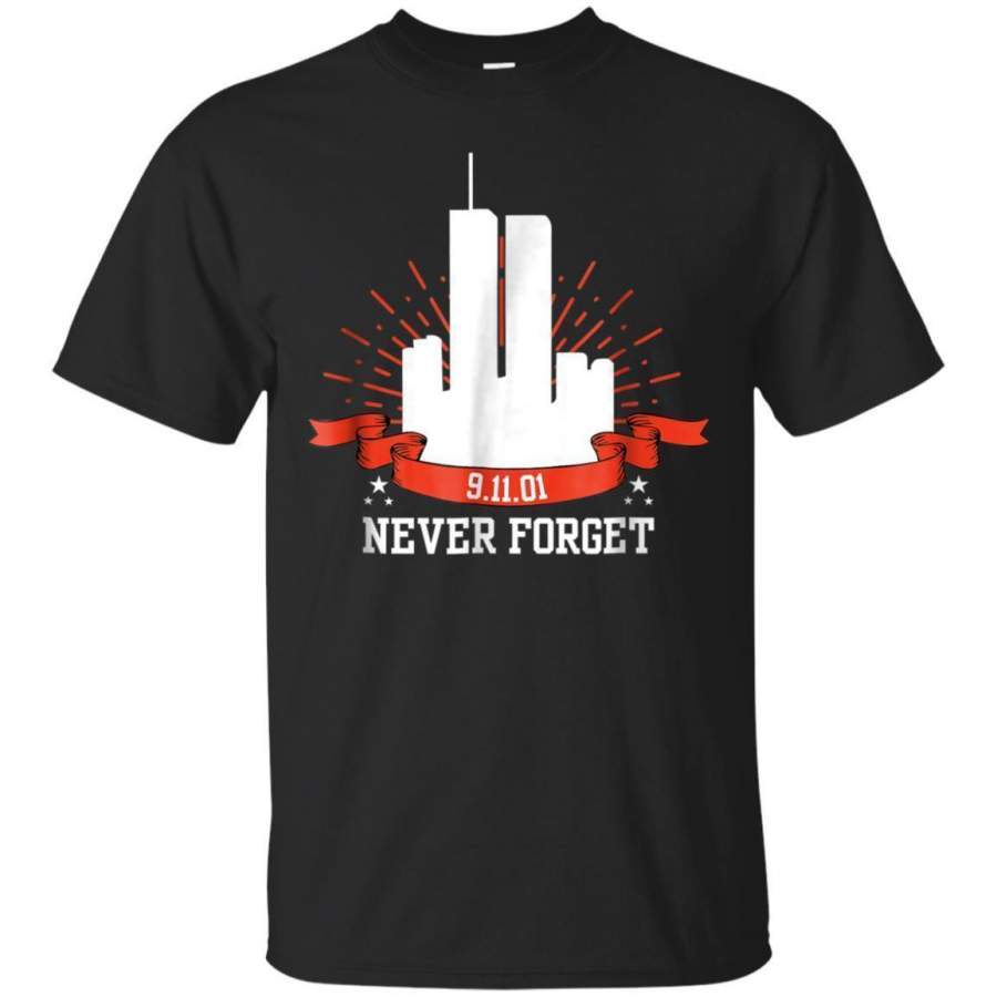 AGR Fire Fighter 91101 Never Forget Tshirt Sept 11th Memorial Jaq T-shirt