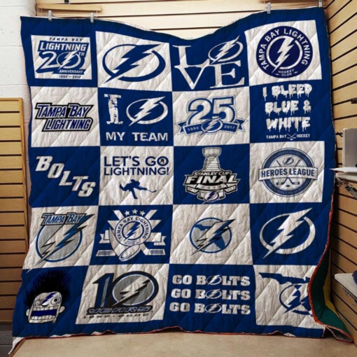 Tampa Bay Lightning Quilt Blanket H98