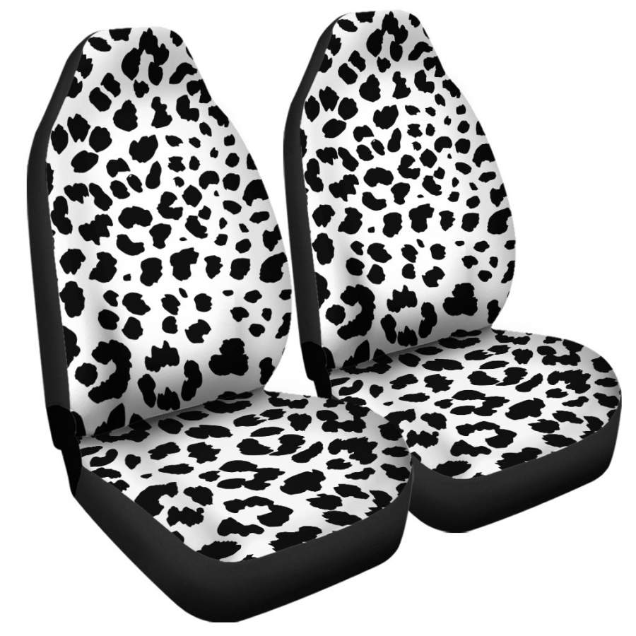 Black And White Jaguar Pattern Print Universal Fit Car Seat Covers