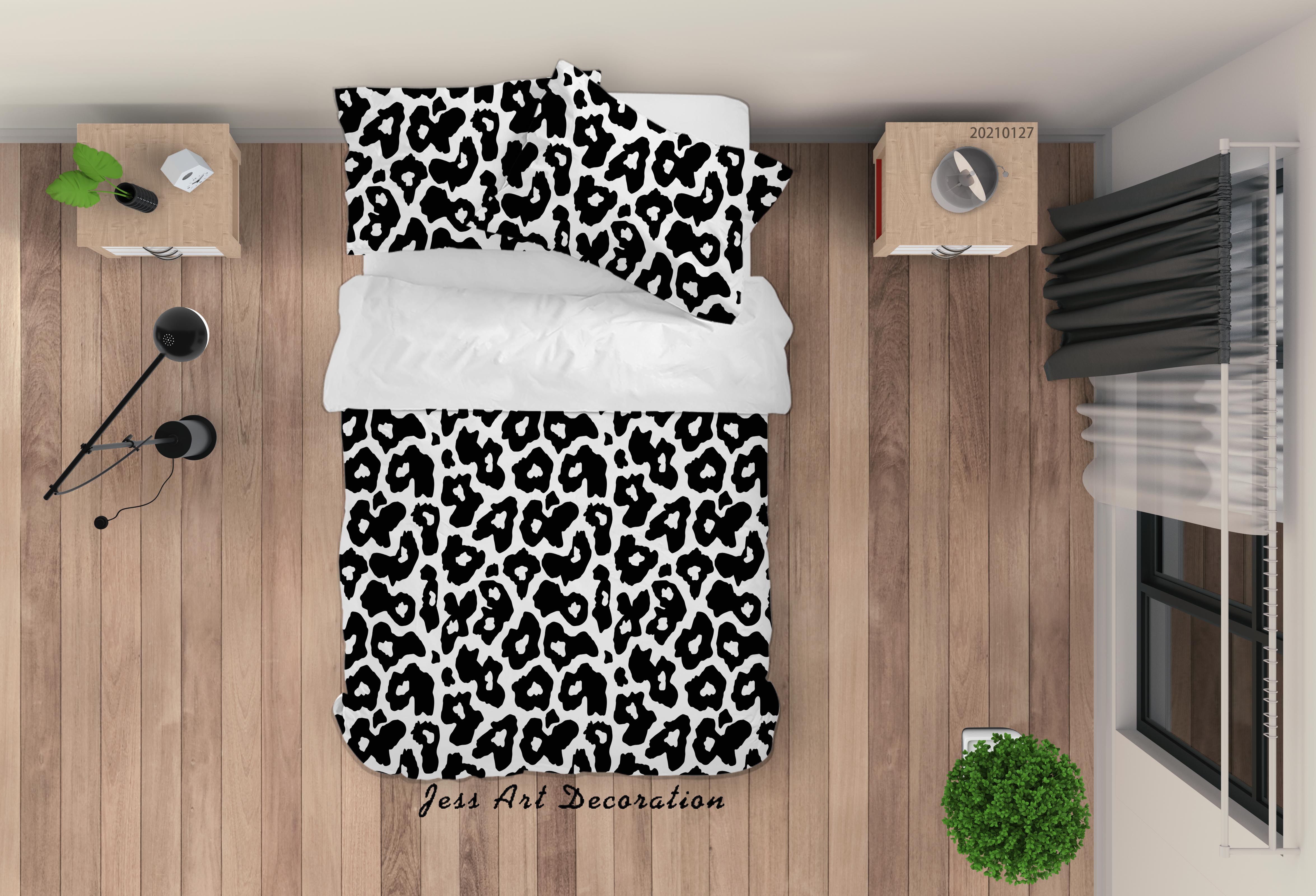 3D Hand Drawn Animal Print Quilt Cover Set Bedding Set Duvet Cover Pillowcases 159