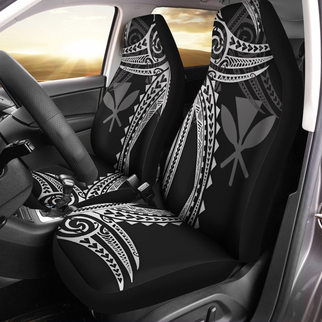 Hawaii Polynesian White Tribal Pattern Car Seat Cover – Floristtetee