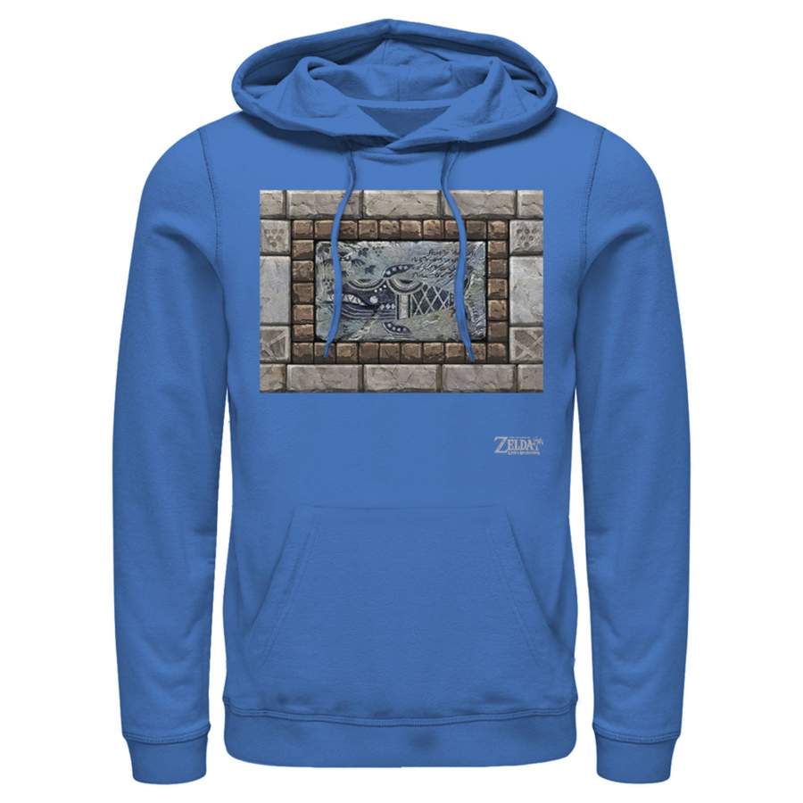 Nintendo Men’s Legend of Zelda Link’s Awakening Whale Stone Tablet  Lightweight Hoodie