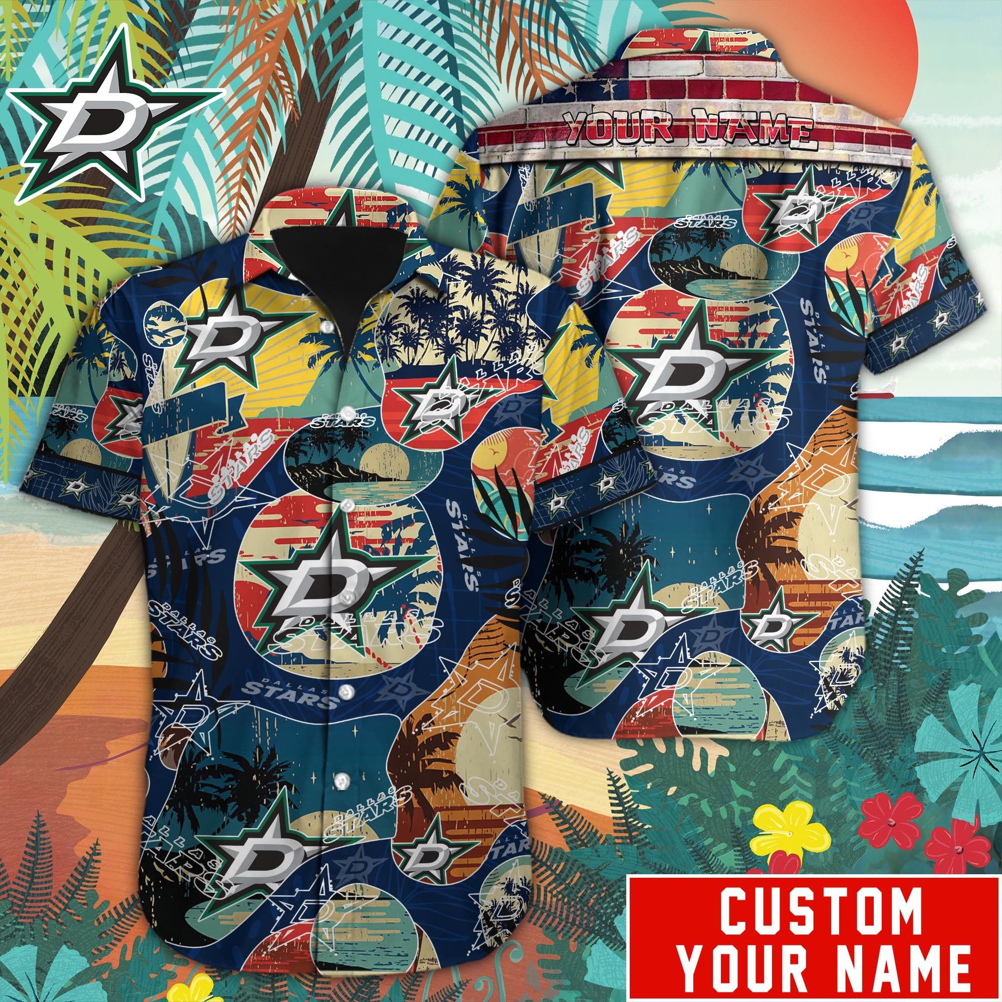 Dallas Stars Customized Hawaiian Adventure Night