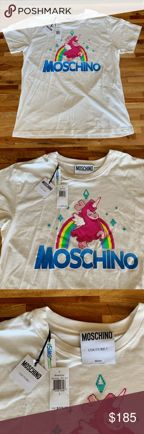 Moschino X Sims Pixel Capsule Lamacorn Tee From The Moschino X Sims Pixel Capsule Collecti Shirt