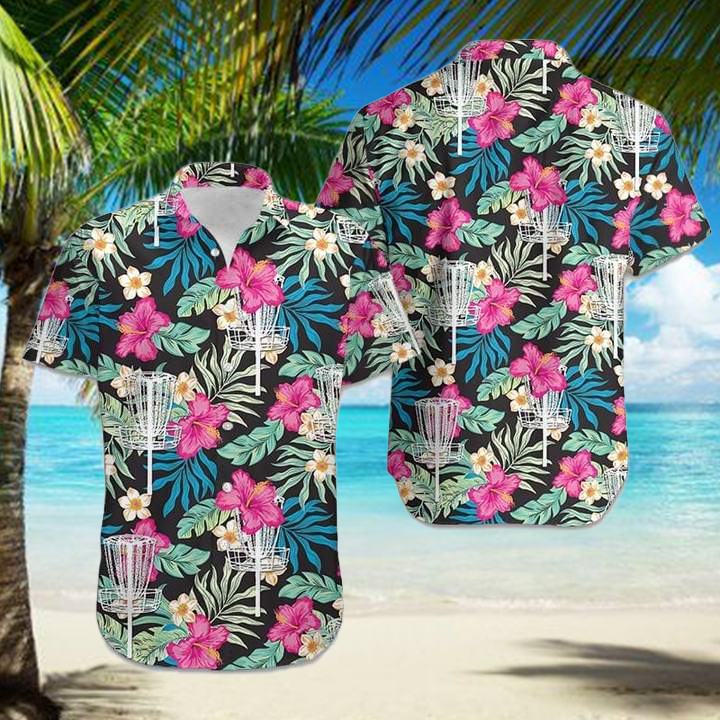 Disc Golf Hibiscus Aloha Hawaii Shirts Unisex Ha3879