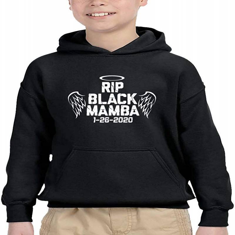 Yiqiang Kids/youth Hoodies R.i.p Black Mamba Hooded Sweatshirt Sweatshirts