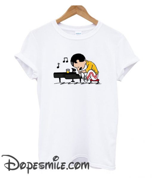 Freddie Peanuts Playing Piano cool T shirt