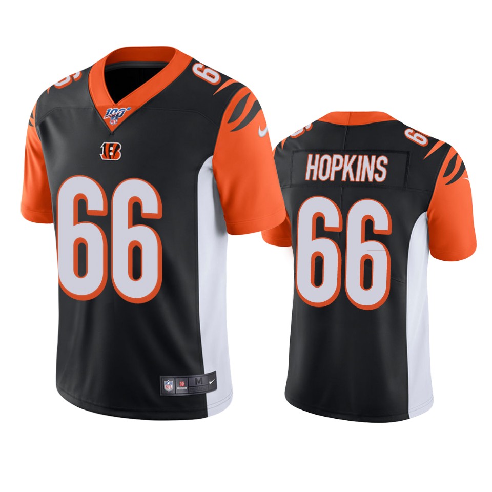 Cincinnati Bengals Trey Hopkins Black 100th Season Vapor Limited Jersey