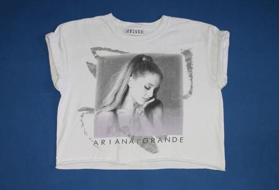 2015 Ariana Grande shirt short t shirt synthpop soul rhythm and blues pop music dance pop Ladies size US6