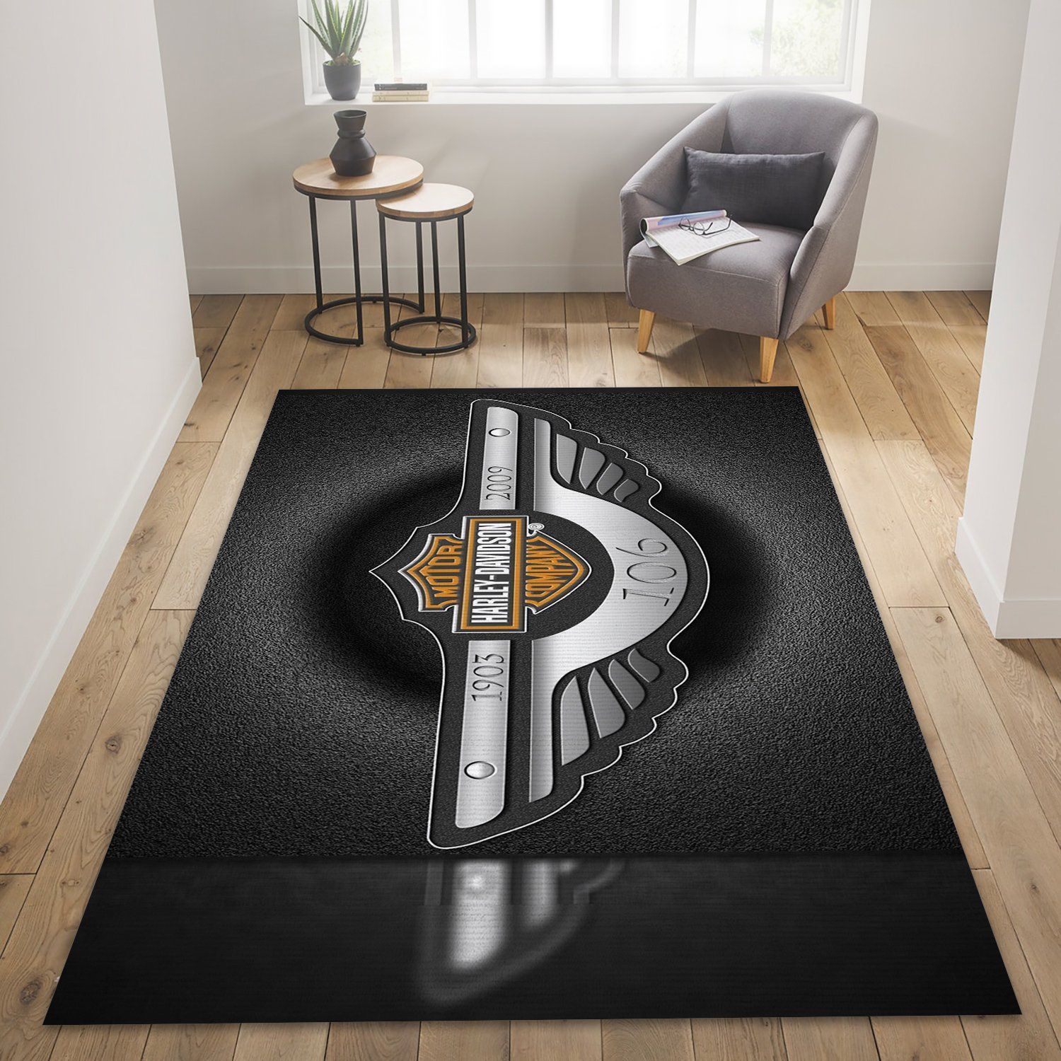 Harley Davidson Ver17 Fashion Brand Rug Living Room And Bed Room Rug  Floor Home Decor