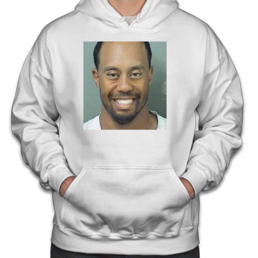 Tiger Woods Mugshot T-shirt Smile Hoodies