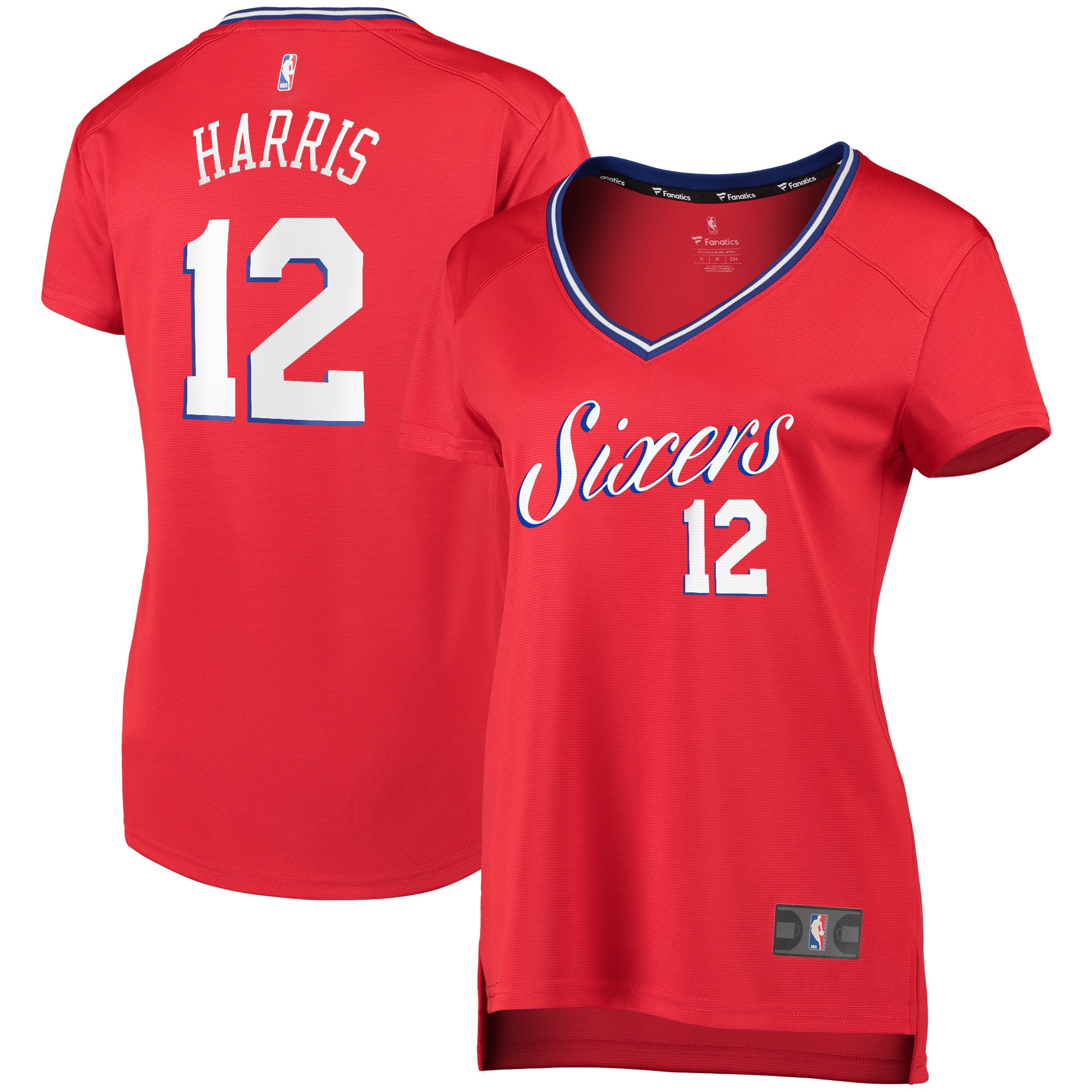 Tobias Harris Philadelphia 76ers Fanatics Branded Womens Fast Break Replica Player Jersey – Statement Edition – Red NBA