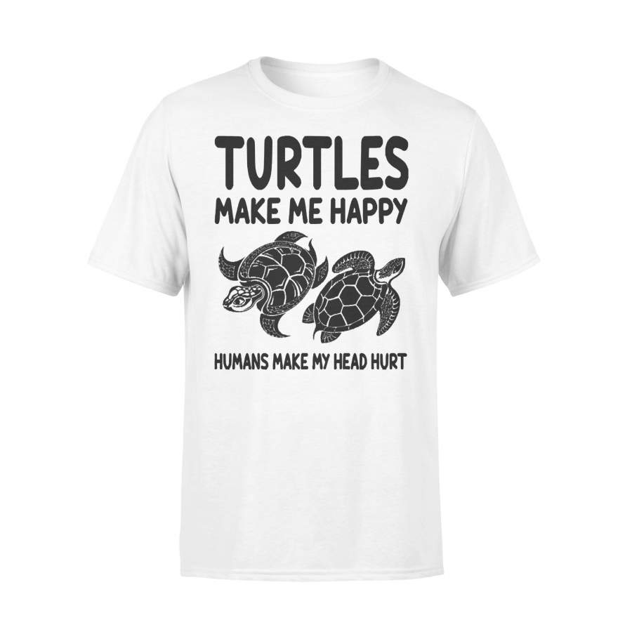 Turtles Mandala Make Me Happy Humans Make My Head Hurt T-shirt