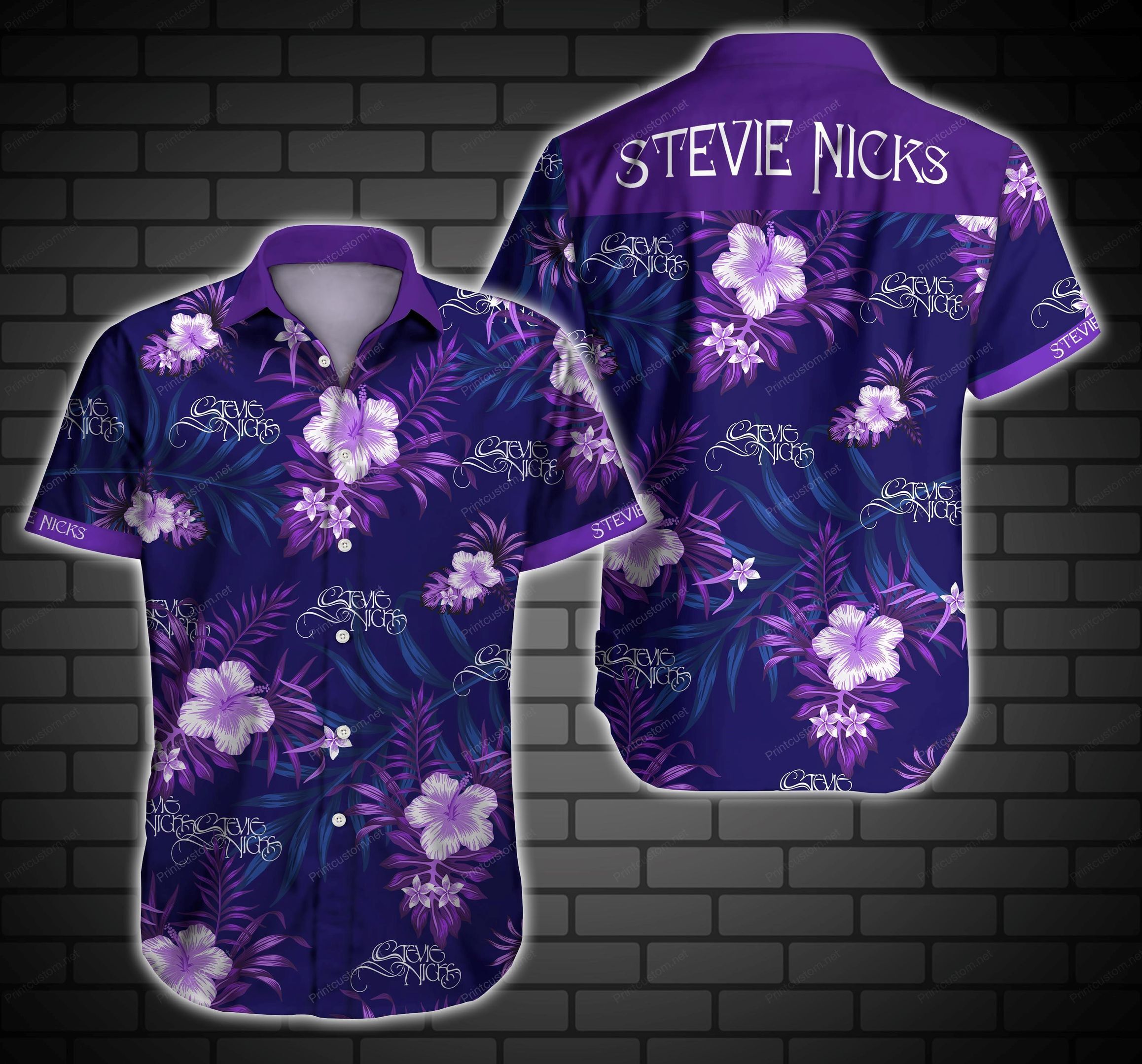 Stevie Nicks Hawaiian Shirt Summer Button Up For Men Beach Wear Short Sleeve Hawaiian Ha77248