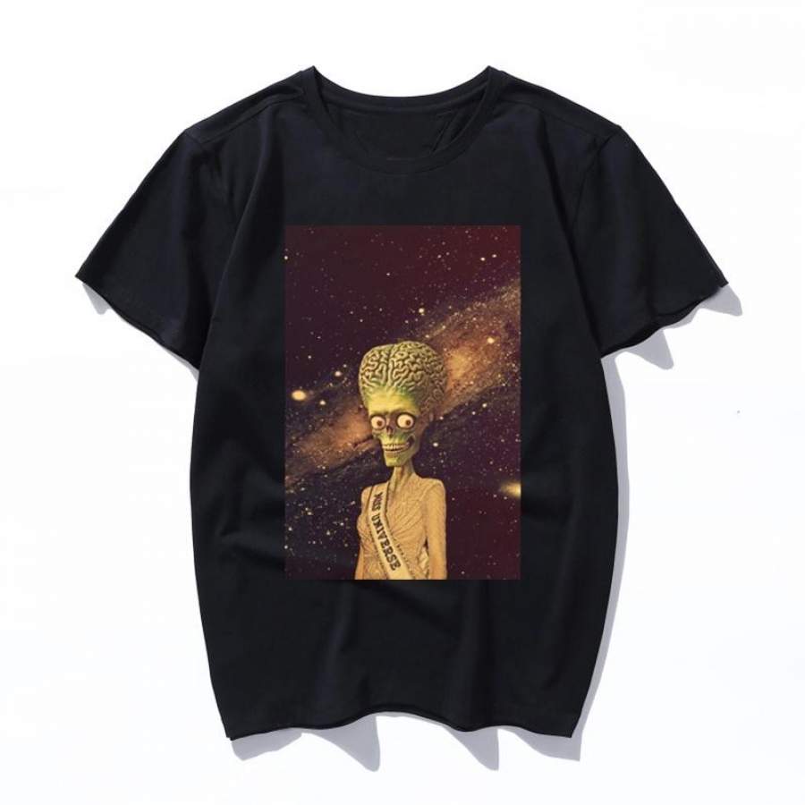 miss universe Korean Style Male Tops Harajuku t shirt Ulzzang XS-3XL Loose Short Sleeve Cartoon Print ins clothes vintage punk Female T-shirt