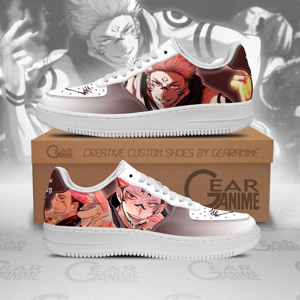 Jujutsu Kaisen Ryoumen Sukuna Air Force Shoes Sneakers Custom Anime