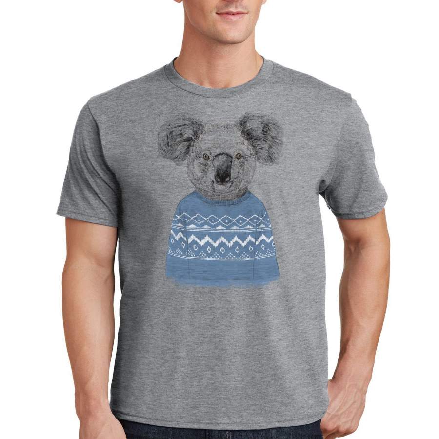 Ugly Christmas Sweater Koala – Adult Unisex T-Shirt