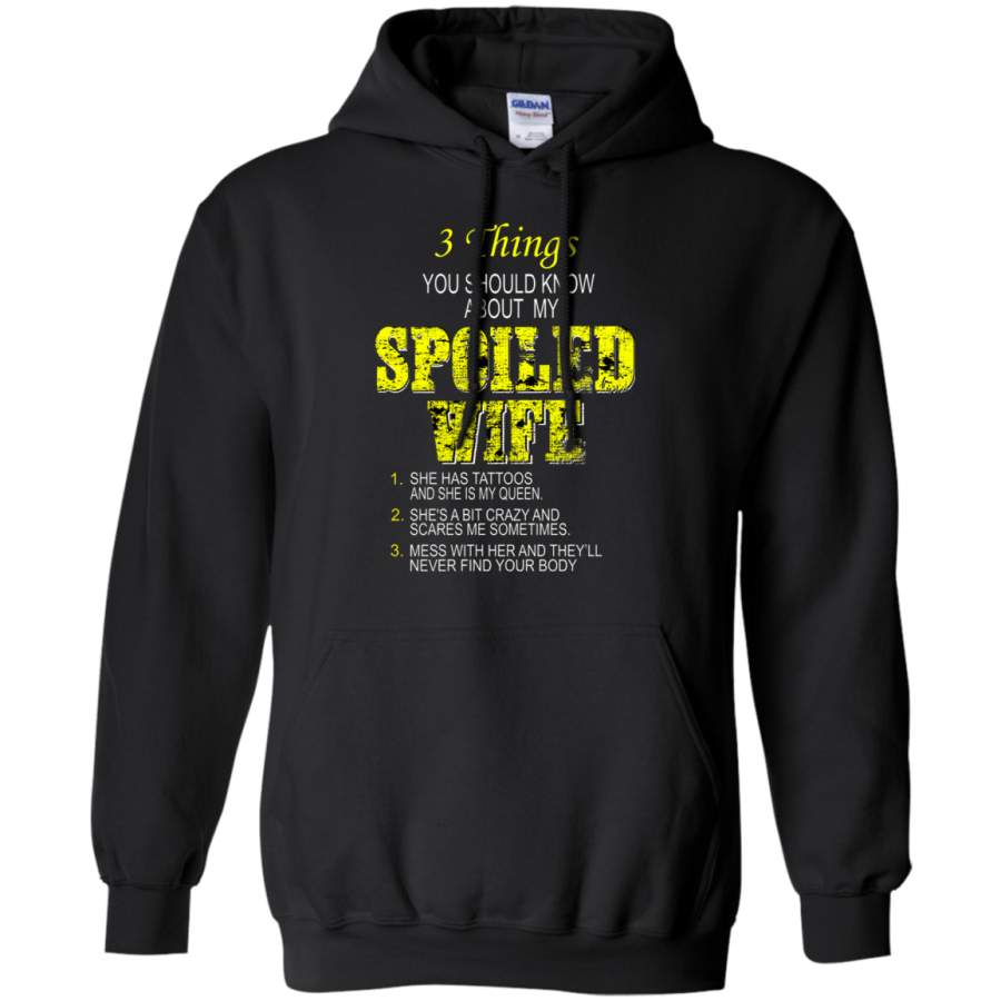 3 Things Of Spoiled Wife G185 Gildan Pullover Hoodie 8 oz.