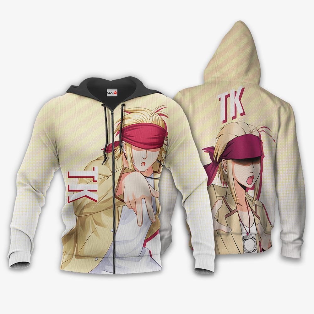 Angel Beats TK Hoodie Shirt Anime Zip Jacket