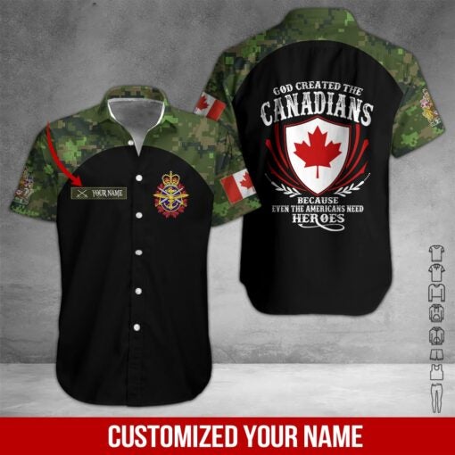 Proud Canadian Custom Name Hawaii Shirt For Men Women Adult Ha27751