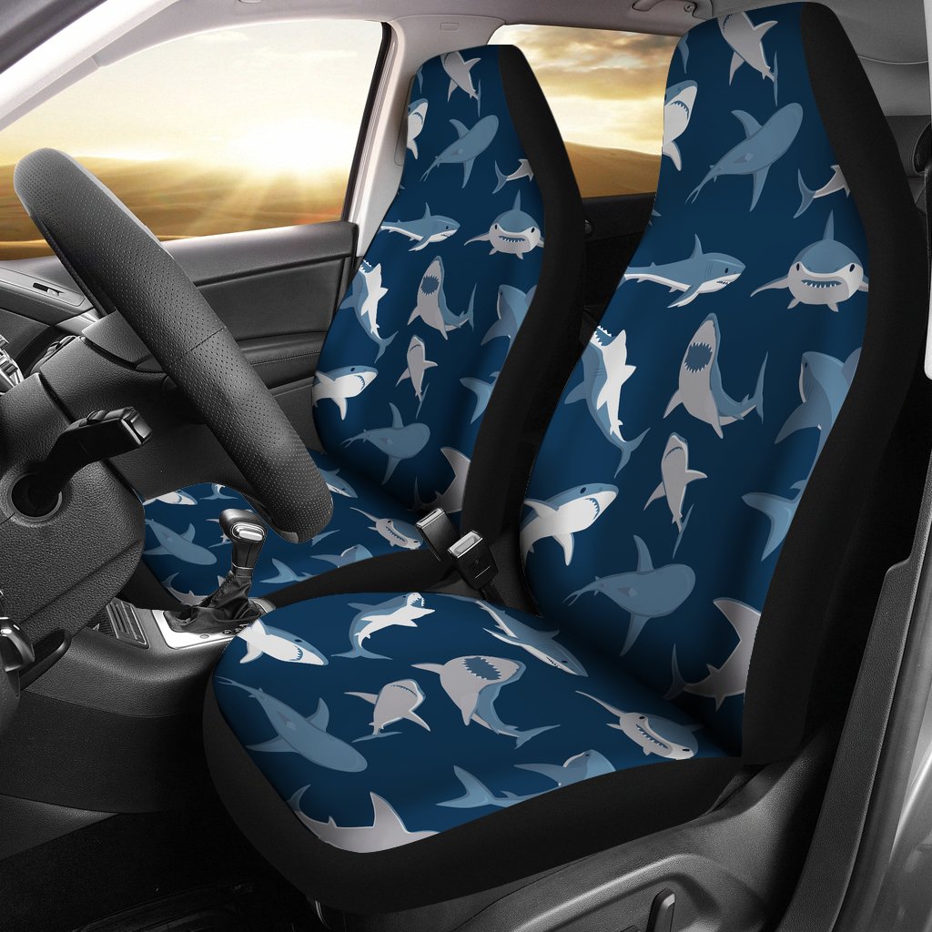 Shark Car Seat Cover | Universal Fit Car Seat Protector | Easy Install | Polyester Microfiber Fabric | Csc1397