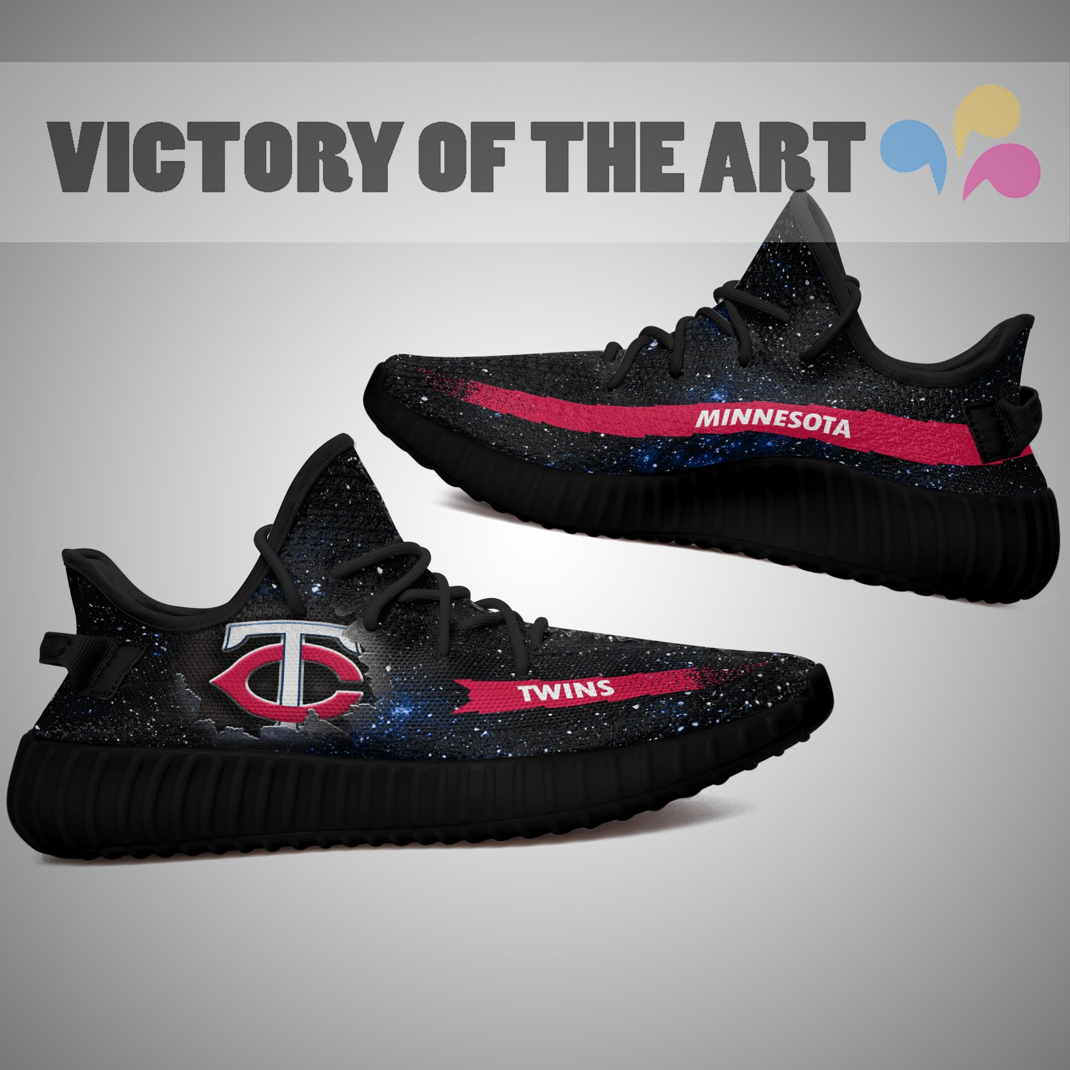 Art Scratch Mystery Minnesota Twins Yeezy Shoes