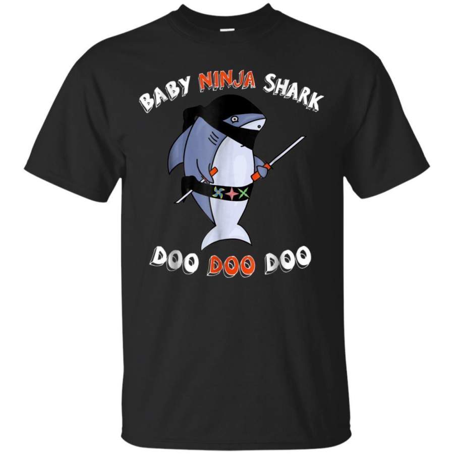 AGR Ninja Shirt Kids Warrior Ninja In Training Baby Shark Shirt Jaq T-shirt