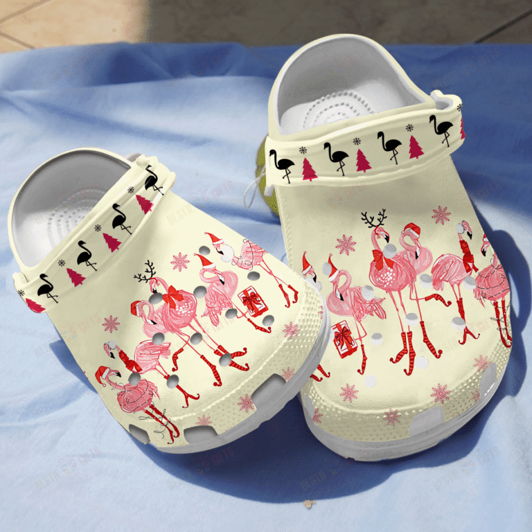 Flamingo Christmas Clogs Shoes Gifts For Christmas Birthday