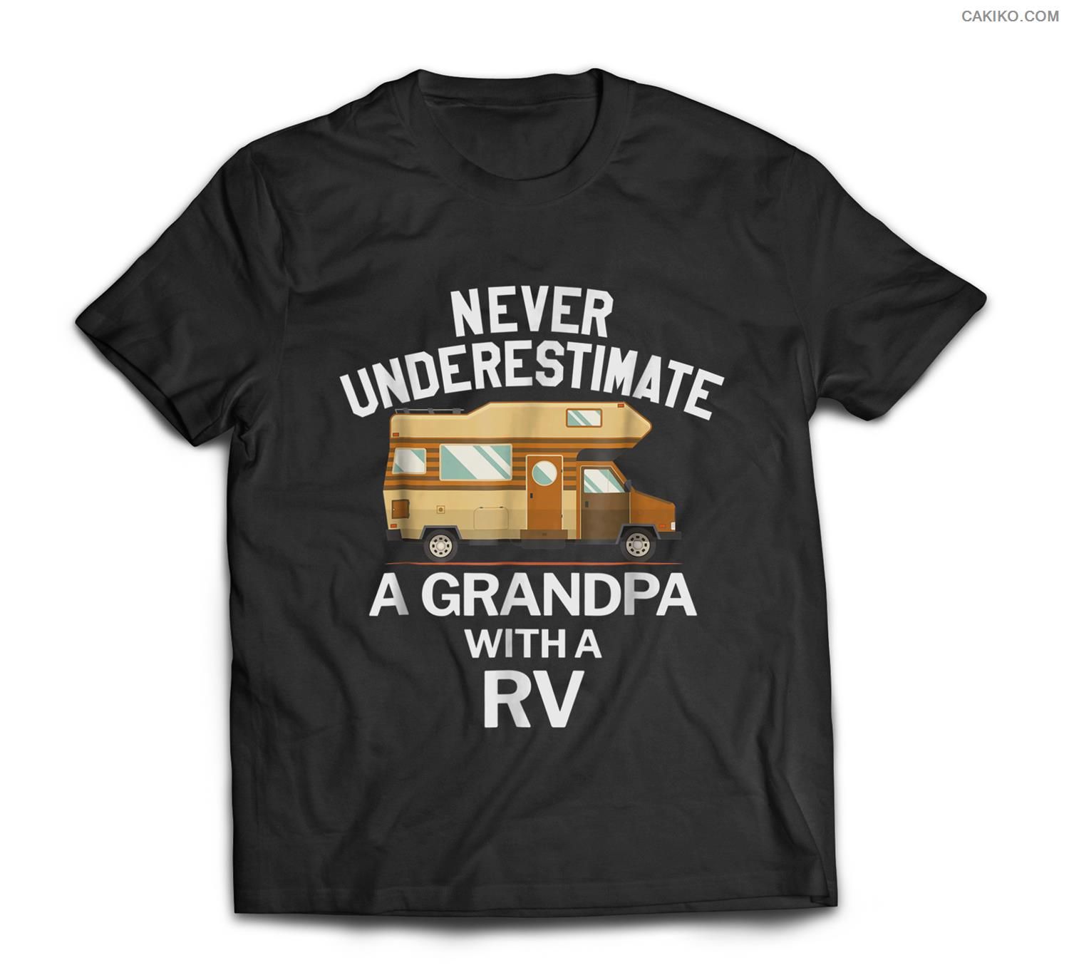 Never Underestimate A Grandpa With A Rv Funny T-Shirt