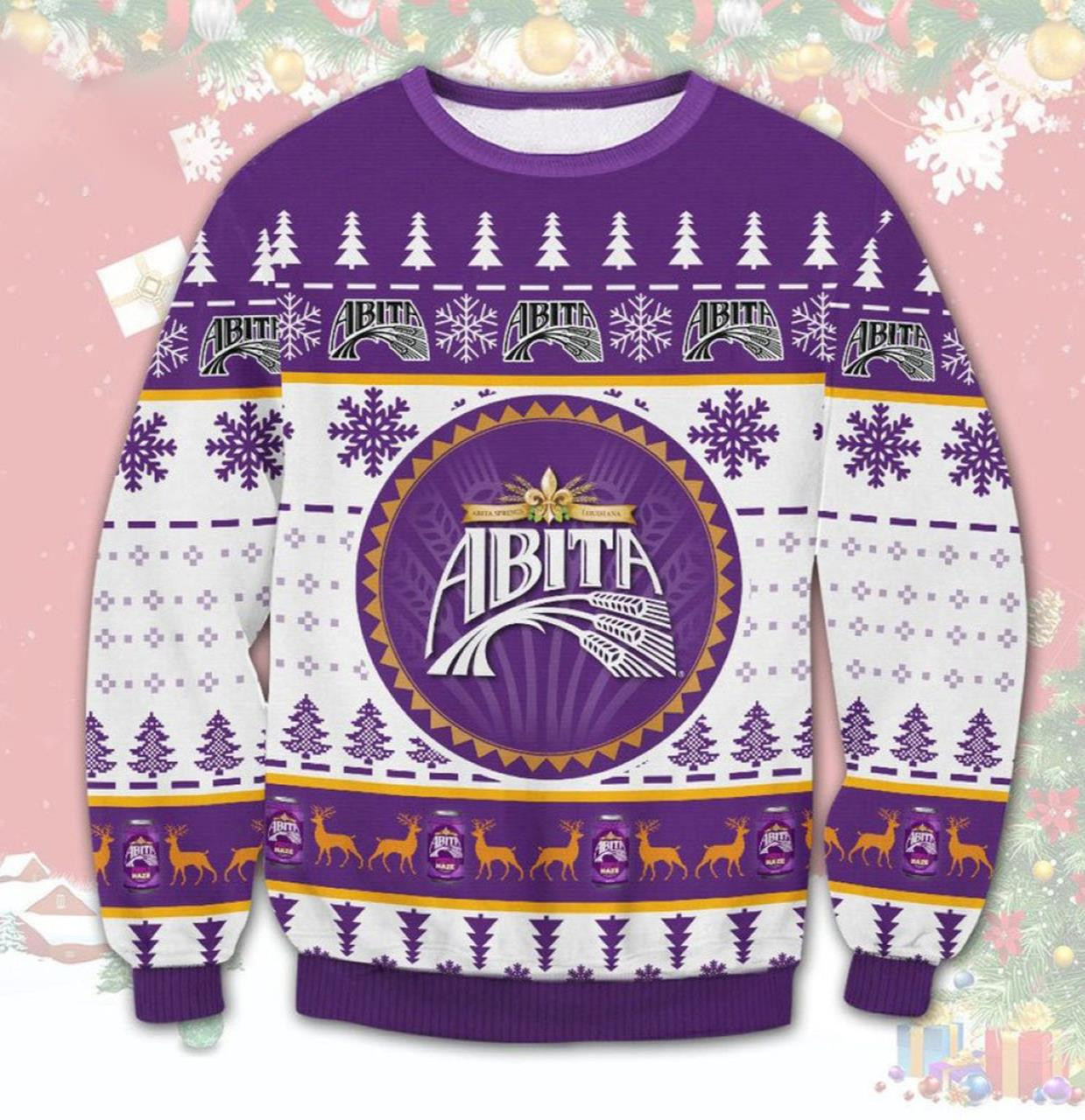 Abita Beer Ugly Christmas Sweater 2021 Shirt For Women Men Couple Family Funny Cute