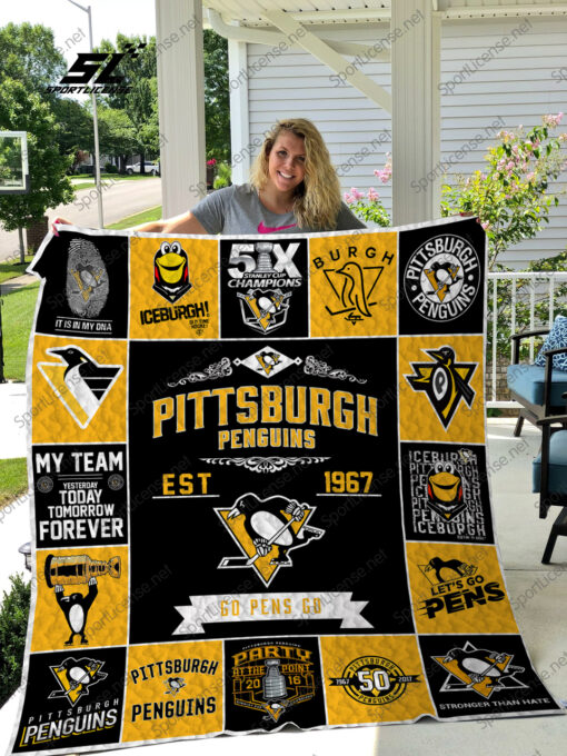 Pittsburgh Penguins Quilt Blanket Nt