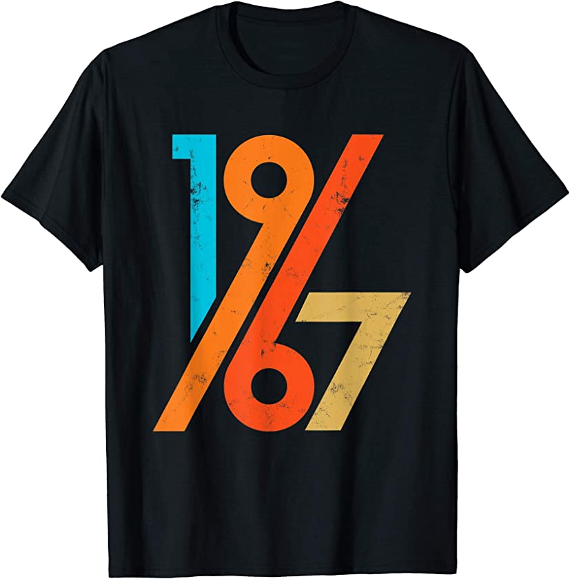 54th Birthday Vintage Retro 60s Style 1967 T-Shirt