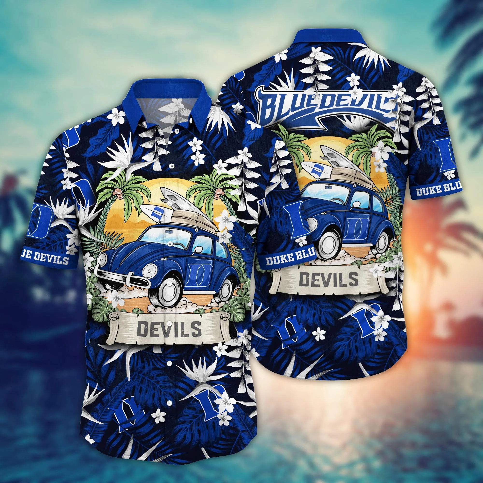 Duke Blue Devils NCCA Hawaiian Shirt Music Festivalstime Aloha Shirt