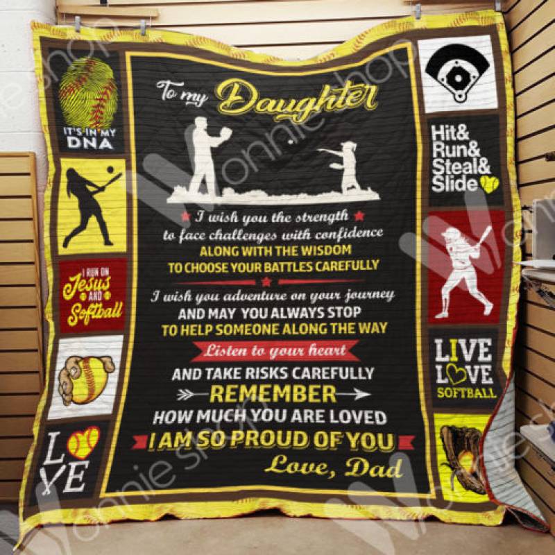 Softball Dad Blanket OCT2401 90O41