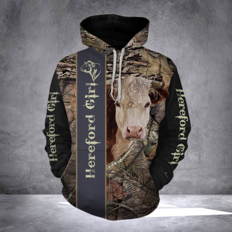 Animal Hereford Girl Hoodie