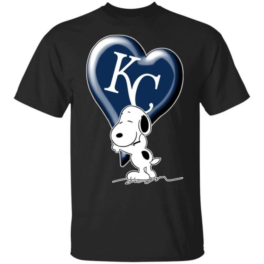 Snoopy Love Kansas City Royals Team Heart for Fan Shirt KA02